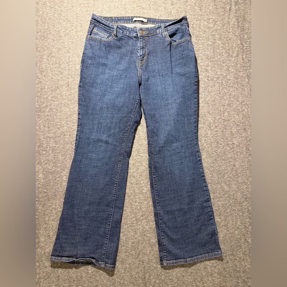 Levis 580 Jeans Womens 18 M blue Bootcut Y2K stretch High Rise western country